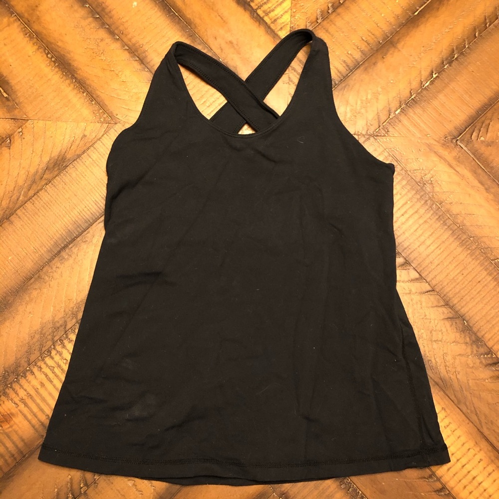 Lululemon Black Cross Strapped Tank